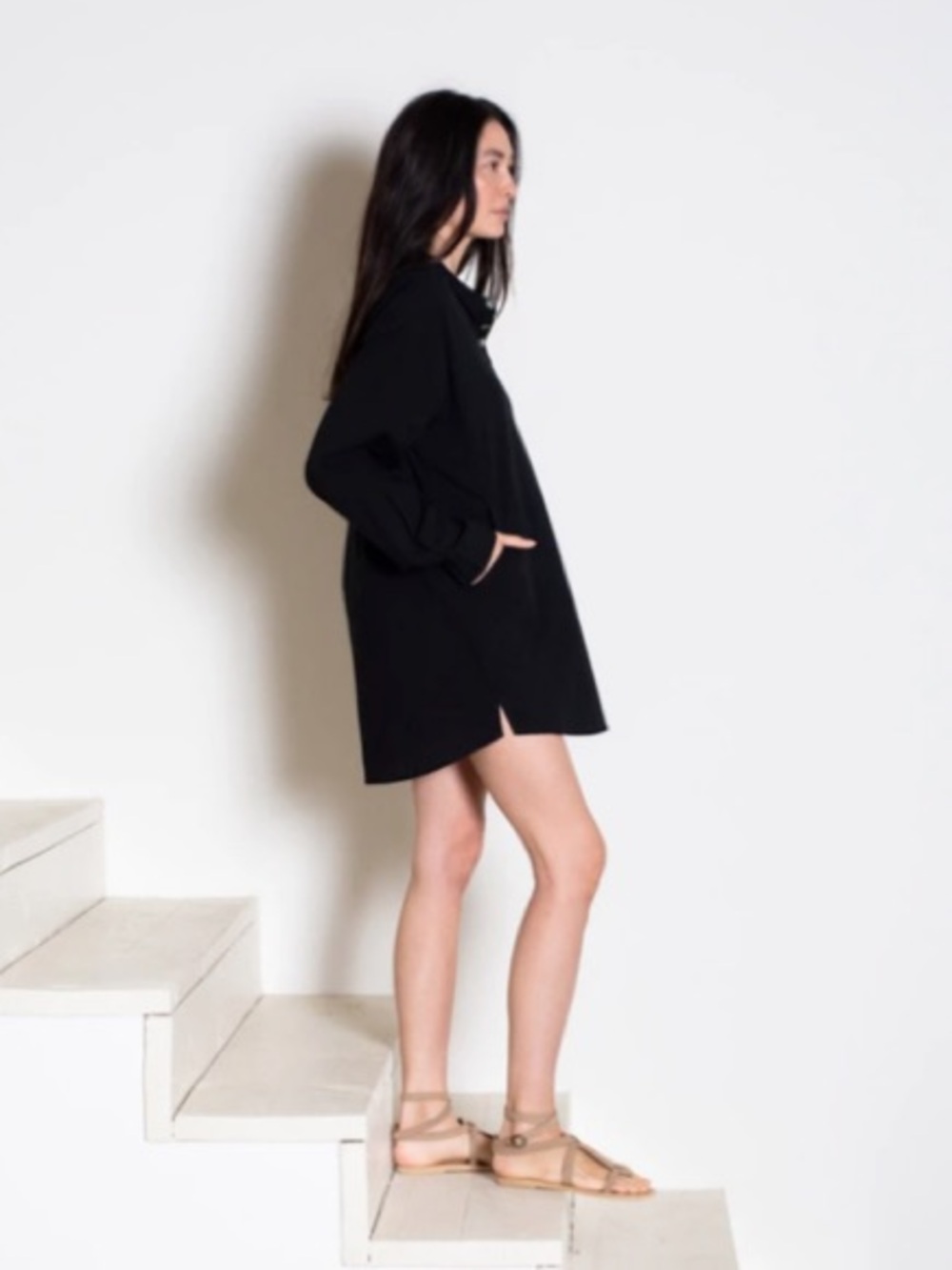 NATALIE MARTIN apres swim top in Black cotton - Picture 3 of 7